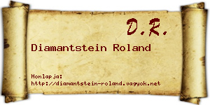 Diamantstein Roland névjegykártya